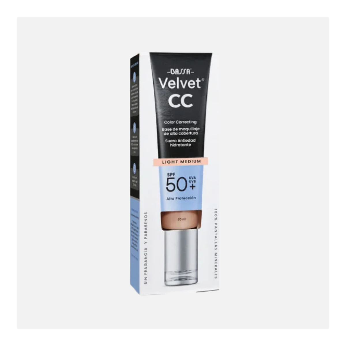 BASSA VELVET BASE DE MAQUILLAJE TONO LIGHT MEDIUM SPF 50+