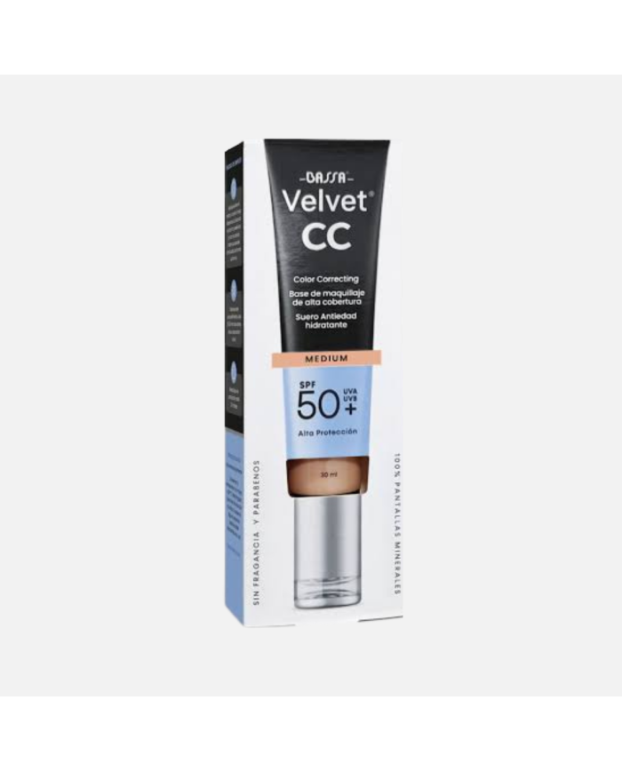 BASSA VELVET BASE DE MAQUILLAJE MEDIUM SPF50+