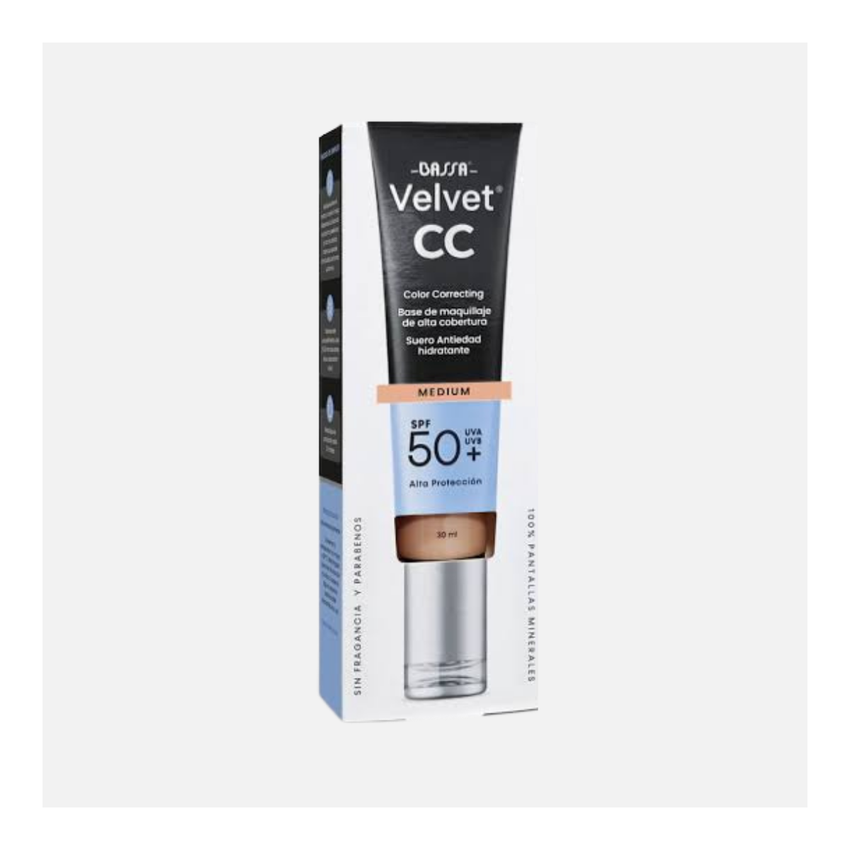BASSA VELVET BASE DE MAQUILLAJE MEDIUM SPF50+
