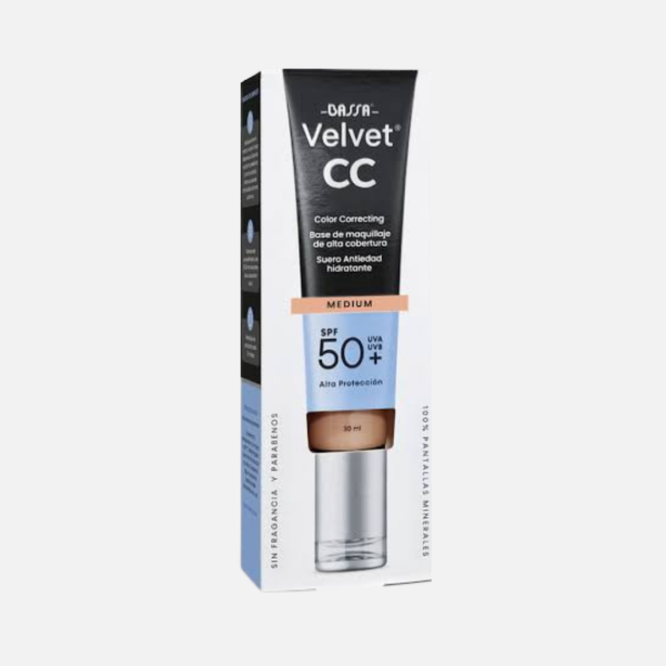 BASSA VELVET BASE DE MAQUILLAJE MEDIUM SPF50+
