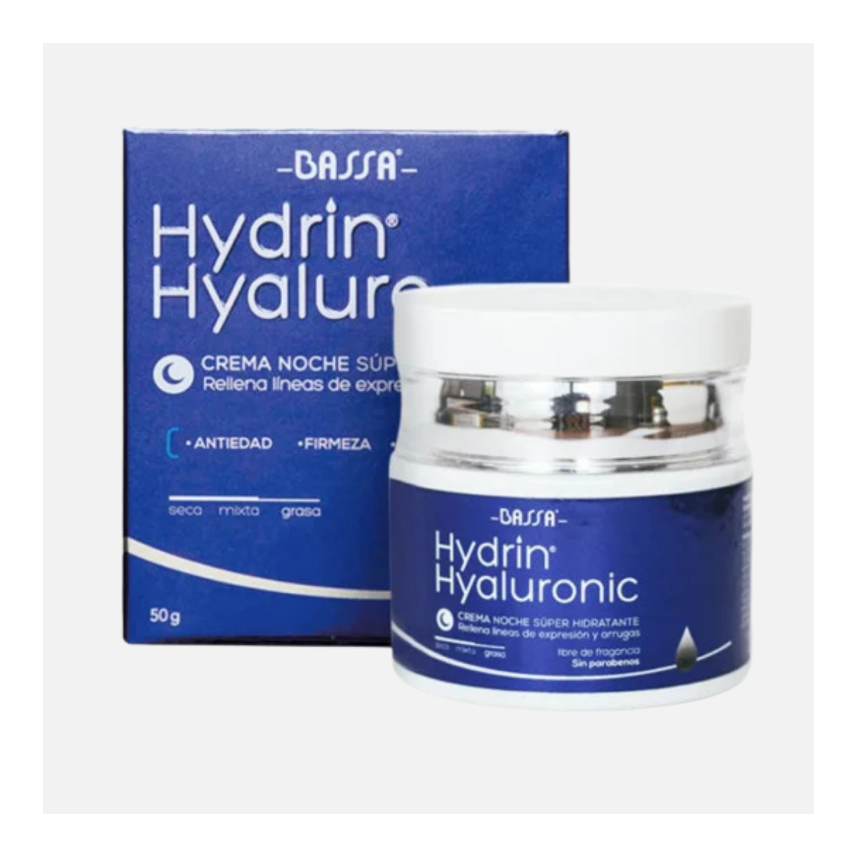 BASSA HYDRIN HYALURONIC CREMA NOCHE 50G