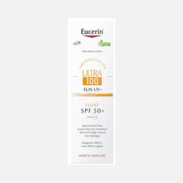 EUCERIN PROTECTOR SOLAR ULTRA 100 FLUID CREAM FACIAL FPS 50+