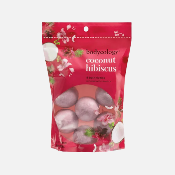 BODYCOLOGY COCONUT HIBISCUS 8 BATH FIZZIES