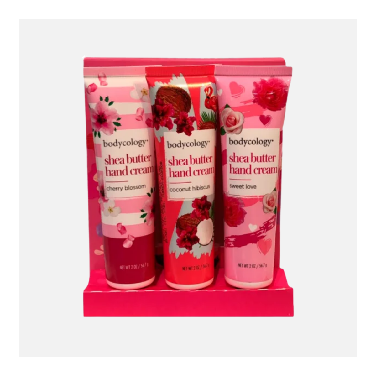 BODYCOLOGY SET DE CREMAS DE MANOS CHERRY BLOSSOM, COCONUT, SWEET LOVE