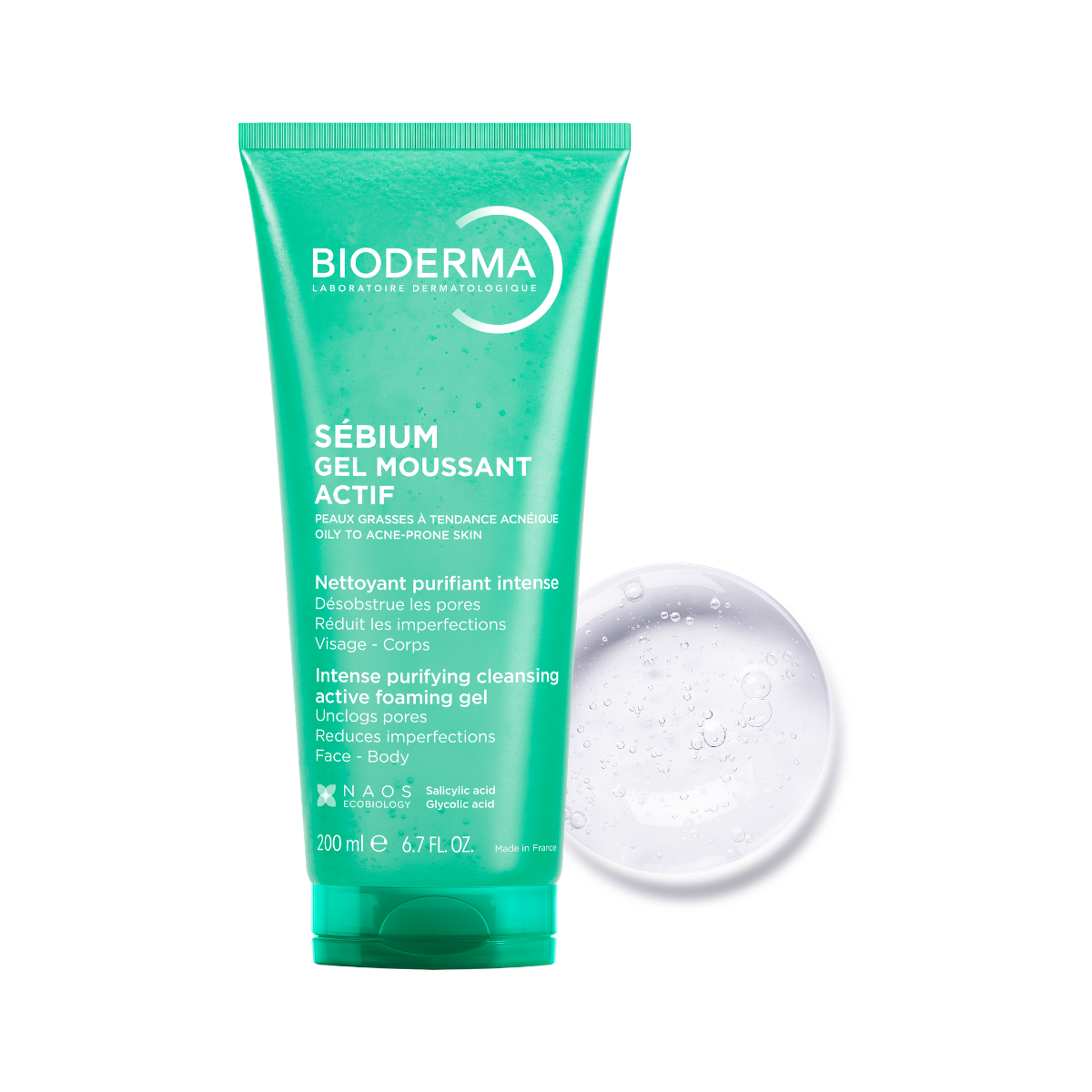 BIODERMA SEBIUM GEL MOUSSANT ACTIF 200ML