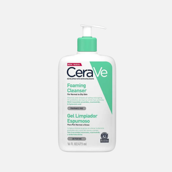 CERAVE GEL LIMPIADOR ESPUMOSO 473ML