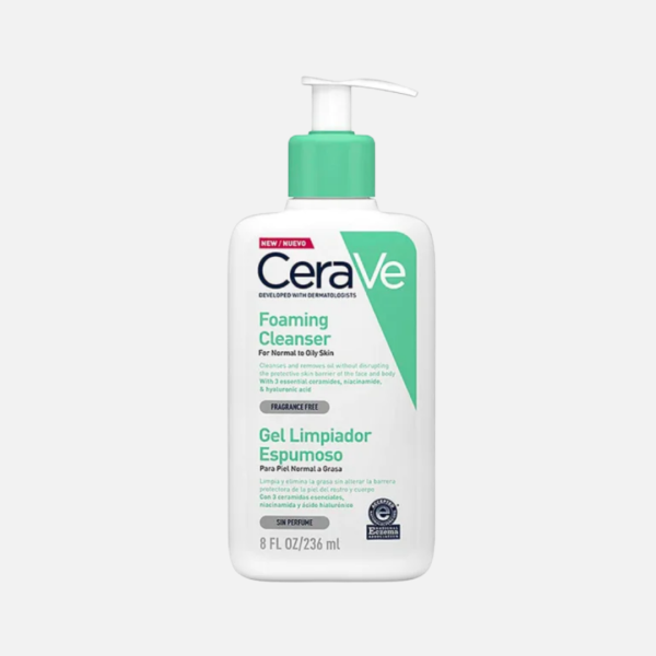 CERAVE GEL LIMPIADOR ESPUMOSO 236ML