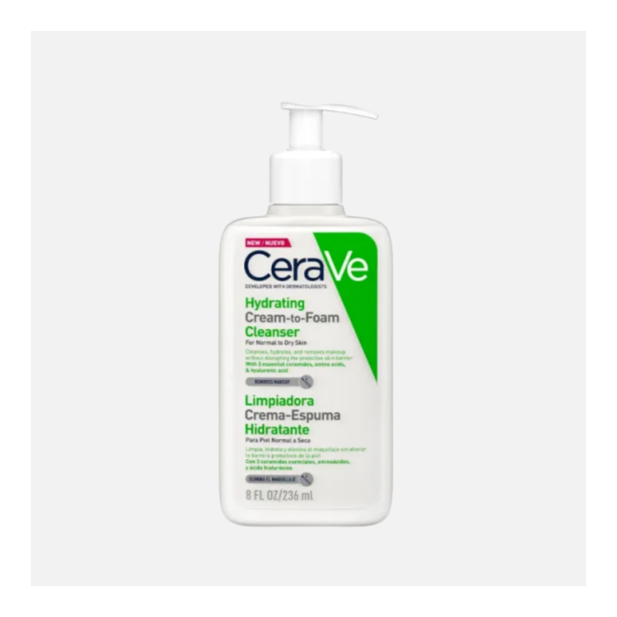 CERAVE LIMPIADORA CREMA - ESPUMA HIDRATANTE 236ML