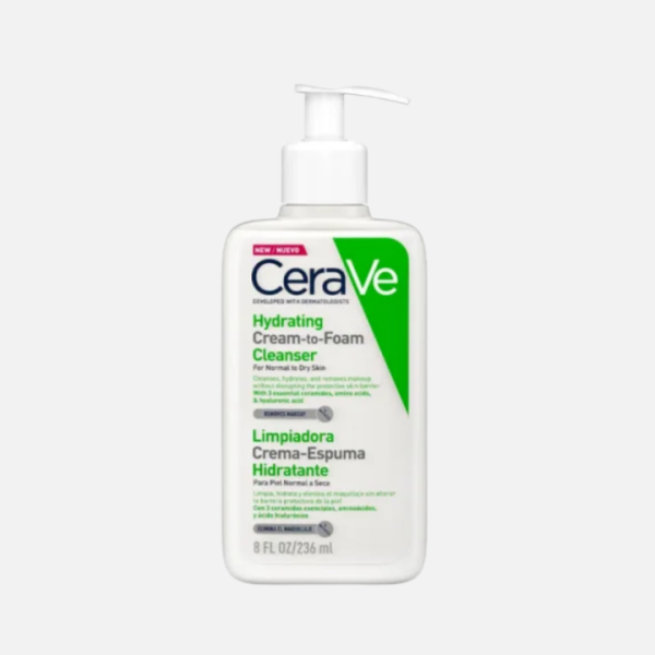 CERAVE LIMPIADORA CREMA - ESPUMA HIDRATANTE 236ML