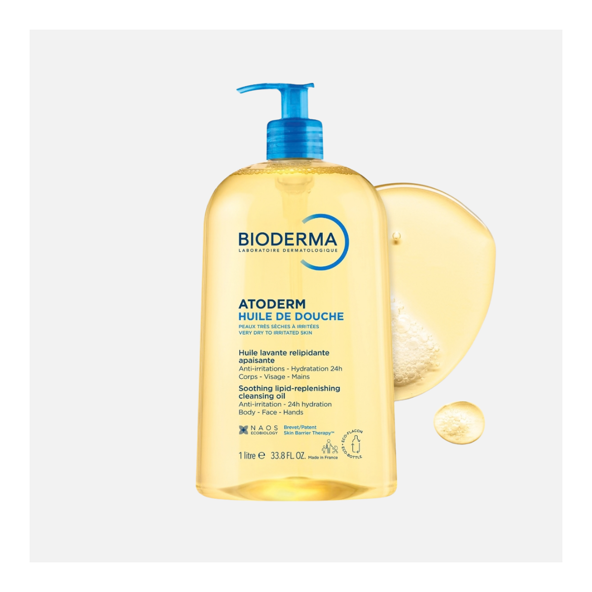 BIODERMA ABCDERM GEL MOUSSANT 1LT