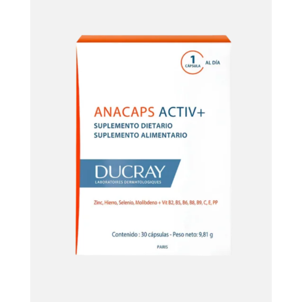 DUCRAY ANACAPS ACTV+ 30 CAPSULAS