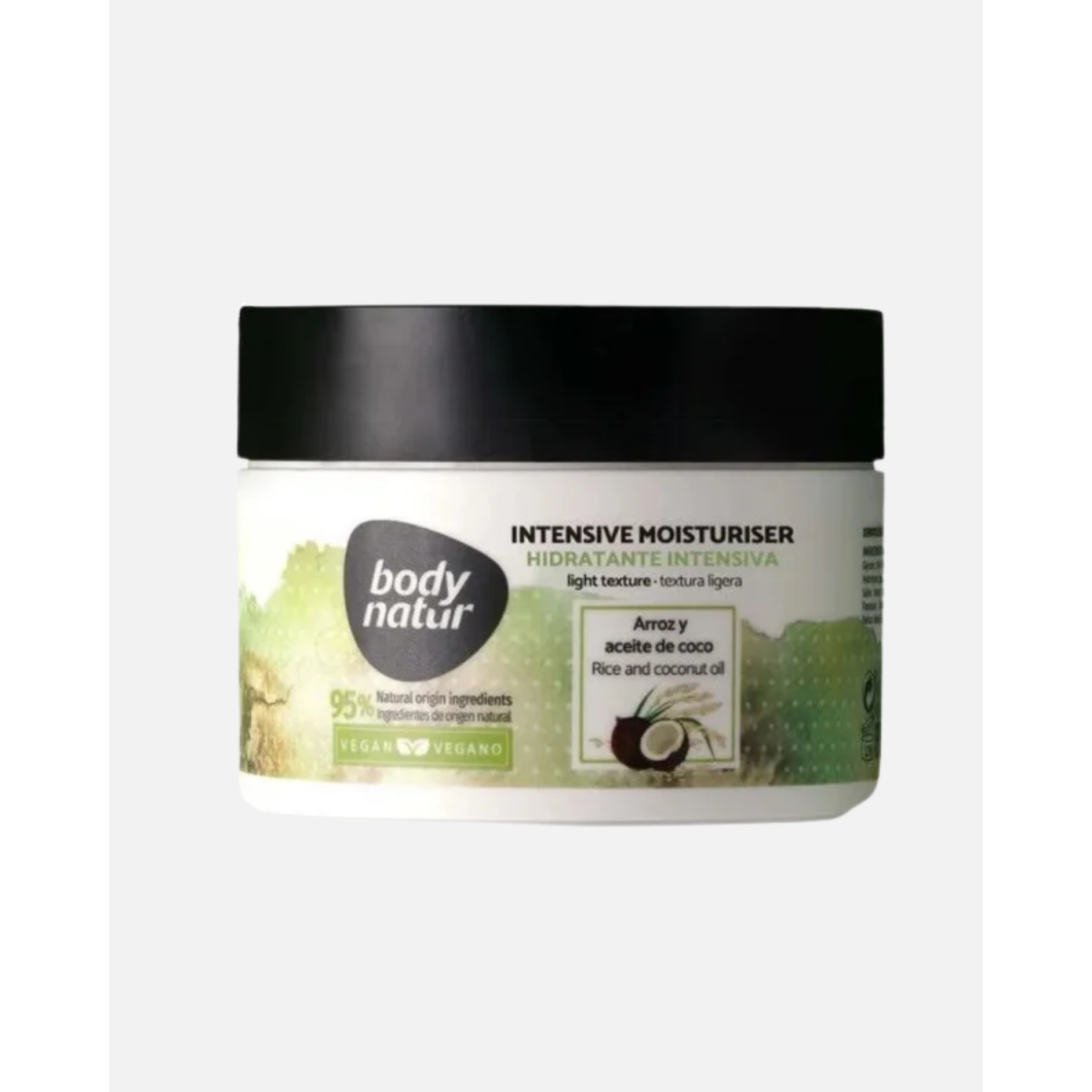 BODYNATUR INTENSIVE MOISTURISER HIDRATANTE INTENSIVA ARROZ Y ACEITE DE COCO  300ML