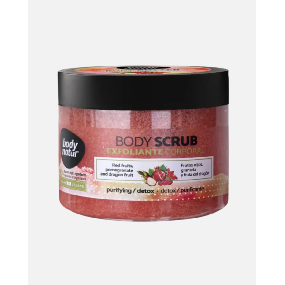 BODYNATUR  BODY SCRUB EXFOLINTE CORPORAL ARROZ Y ACEITE DE COCO  200ML