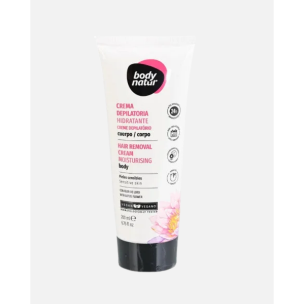BODYNATUR CREMA DEPILATORIA HIDRATANTE CORPORAL PIELES SENSIBLES 200ML